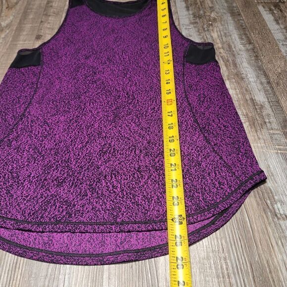 Lululemon Sculpt Tank Top Loose Purple Mesh Back Cut-Out Fitness Shirt 6 - Picture 4 of 4